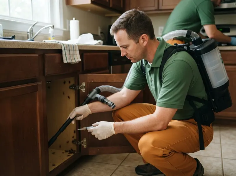 German Cockroach Multi-Stage Vacuum and Bait Elimination in Charlotte, NC