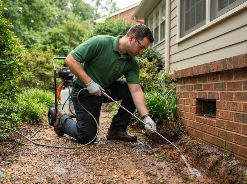 Subterranean Termite Treatment and Soil Barrier Remediation in Charlotte, NC